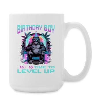 Anniversaire Gamer VR - Grande tasse 440 ml - blanc - Droite