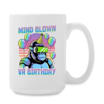 Anniversaire Gamer VR - Grande tasse 440 ml - blanc - Droite