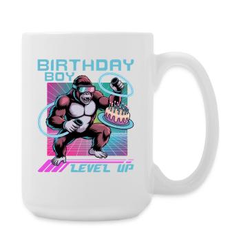 Birthday Gamer VR - Große Tasse 440 ml - Weiß - Rechts