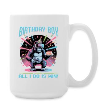 Anniversaire Gamer VR - Grande tasse 440 ml - blanc - Droite