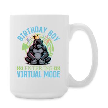 Anniversaire Gamer VR - Grande tasse 440 ml - blanc - Droite