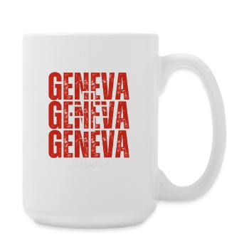 Ich liebe Guinevere, ein Souvenir von Genf - Große Tasse 440 ml - Weiß - Rechts