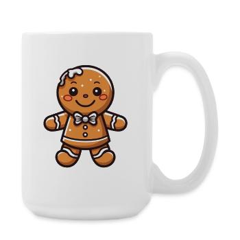Christmas Gingerbread Baking Cookie - Large Mug 440 ml - white - Right