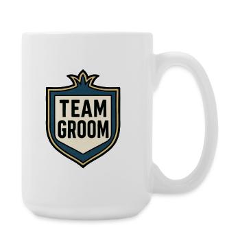 Team of the Groom - Bachelorette Party - Wedding - Large Mug 440 ml - white - Right