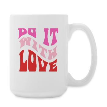 It It Love Retro Schriftzug - Große Tasse 440 ml - Weiß - Rechts