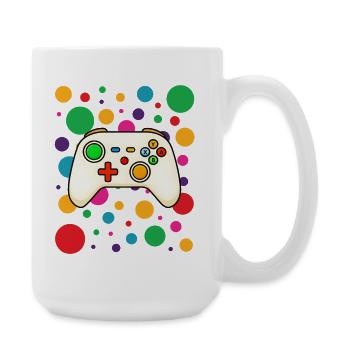 Manette de jeu Colorburst - Grande tasse 440 ml - blanc - Droite