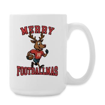 Joyeux Footballmas - Grande tasse 440 ml - blanc - Droite
