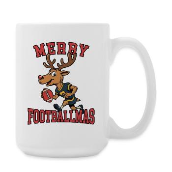 Joyeux Footballmas - Grande tasse 440 ml - blanc - Droite