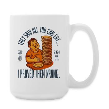 All You Can Eat - Große Tasse 440 ml - Weiß - Rechts