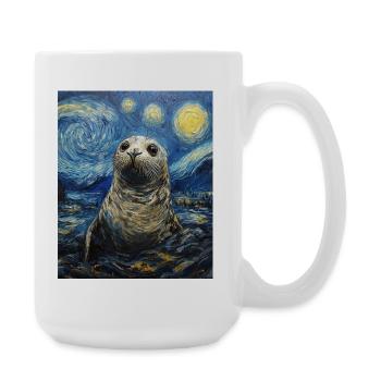 Robbe Van Gogh Style Nuit étoilée - Grande tasse 440 ml - blanc - Droite