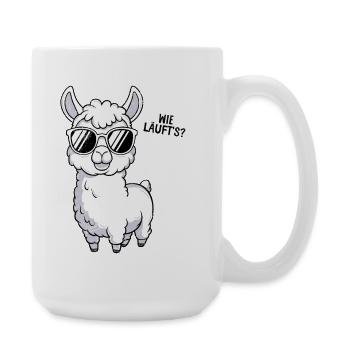 Alpaga COMMENT ÇA SE PASSE ? Lama Drôle - Grande tasse 440 ml - blanc - Droite
