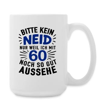 60s Cheer Shirt – No Envy, Look Good - Large Mug 440 ml - white - Right