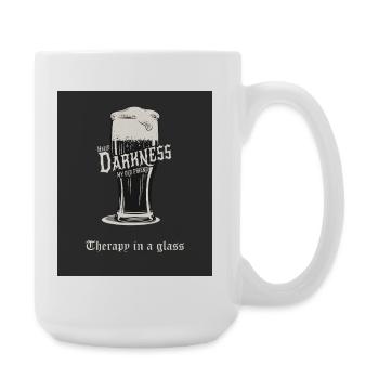 Hello Darkness – Therapy in a Glass - Large Mug 440 ml - white - Right