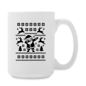Dabbing Christmas Man Art - Large Mug 440 ml - white - Right
