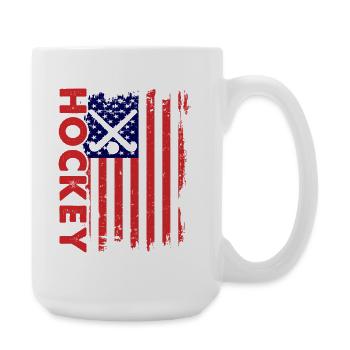 Hockey sur glace Hockey Hockey Joueur de hockey - Grande tasse 440 ml - blanc - Droite