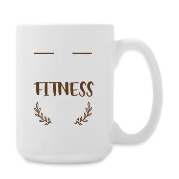 I Love Fitness - Große Tasse 440 ml - Weiß - Rechts