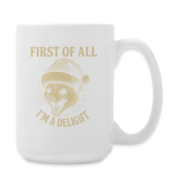 First of all, I'm a joy - Large Mug 440 ml - white - Right