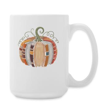 Livre citrouille pour rats de bibliothèque Livres citrouille - Grande tasse 440 ml - blanc - Droite