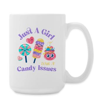 Sweet tooth fashion for candy fans - Large Mug 440 ml - white - Right
