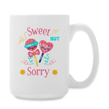 Sweet Sour Funny Candy Power Gift - Large Mug 440 ml - white - Right