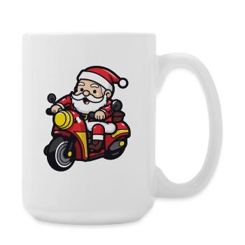 Santa Claus Vehicle - Large Mug 440 ml - white - Right