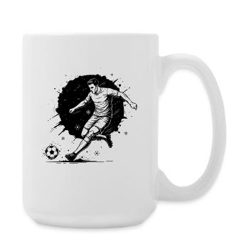 Soccer Ball Illustration - Large Mug 440 ml - white - Right