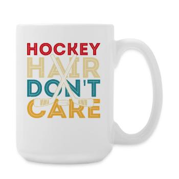 Hockey Hockey sur glace Cadeau pour joueur de hockey sur glace - Grande tasse 440 ml - blanc - Droite