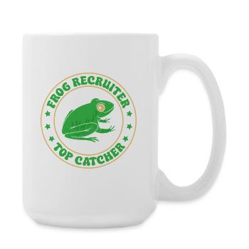 Frog Catcher Recruiter Top Frog - Große Tasse 440 ml - Weiß - Rechts