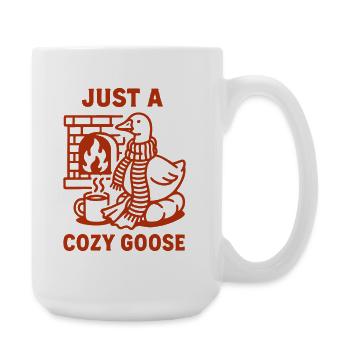 Oie de Noël Design de vacances confortable - Grande tasse 440 ml - blanc - Droite