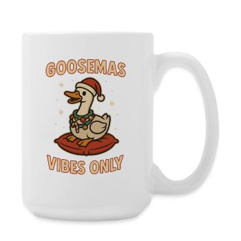 Christmas Goose Goosemas Vibes Only - Large Mug 440 ml - white - Right