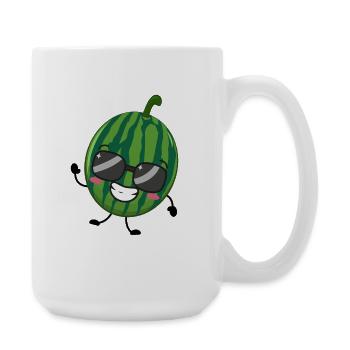 Sonnenbrillen Wassermelone - Große Tasse 440 ml - Weiß - Rechts