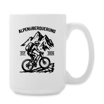 Crossing the Alps EST 2026 - Bicycle - Large Mug 440 ml - white - Right