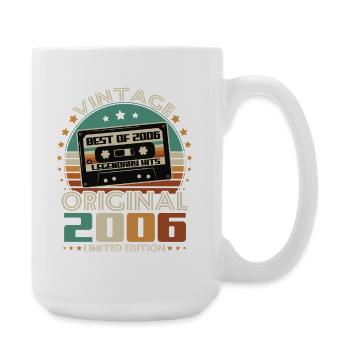 Original 2006 Vintage Vintage Birthday Retro - Large Mug 440 ml - white - Right