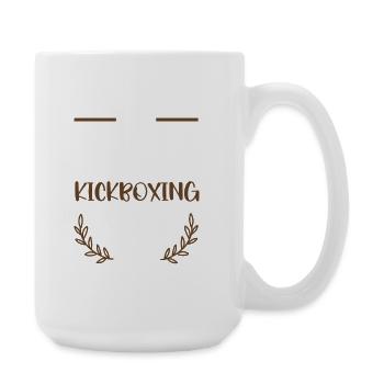 I Love Kickboxing  - Große Tasse 440 ml - Weiß - Rechts
