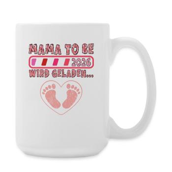 Bientôt maman future maman sera chargée drôle - Grande tasse 440 ml - blanc - Droite