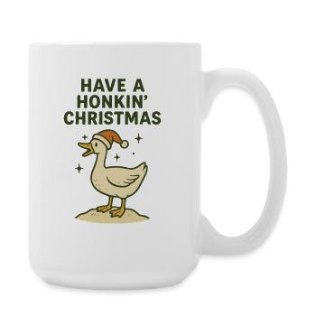 Weihnachtsgans Honkin' Hab ein Weihnachten - Große Tasse 440 ml - Weiß - Rechts