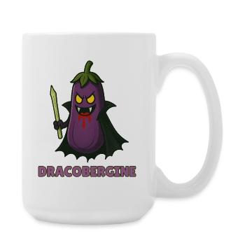 Funny Vegetable Monster – Halloween Fun - Large Mug 440 ml - white - Right