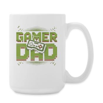 T-shirt Gamer Dad – Cadeau pour Gamer Dad - Grande tasse 440 ml - blanc - Droite