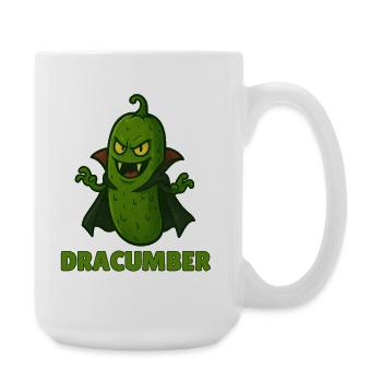 Funny Vegetable Monster – Halloween Fun - Large Mug 440 ml - white - Right