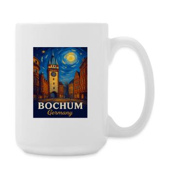 Bochum Nachtstadt Kunstturm - Grande tasse 440 ml - blanc - Droite