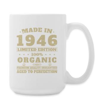 1946 Vintage Cadeau D'anniversaire - Grande tasse 440 ml - blanc - Droite