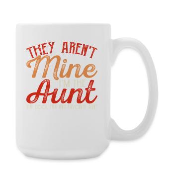 Aunt Gift Best Aunt In The World - Large Mug 440 ml - white - Right