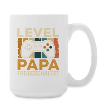 Bientôt papa NIVEAU PAPA DÉBLOQUÉ DRÔLE - Grande tasse 440 ml - blanc - Droite
