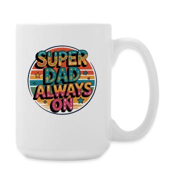 Super papa toujours actif - Grande tasse 440 ml - blanc - Droite