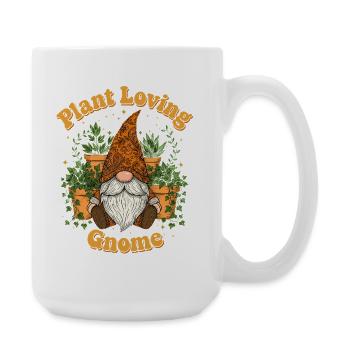 Gnome amoureux des plantes - Crowing Wichtel - Grande tasse 440 ml - blanc - Droite