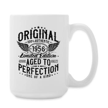 Original_1956_Jahrgang_Geburtstag_Geschenk_Retro - Large Mug 440 ml - white - Right