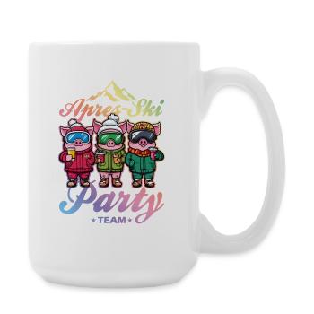 Apres Ski Party Team Pistensau - Große Tasse 440 ml - Weiß - Rechts