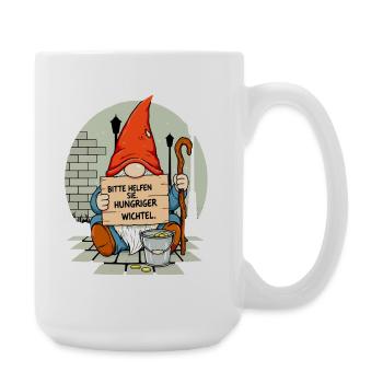 Hungery Gnome | Please help Gnome - Large Mug 440 ml - white - Right
