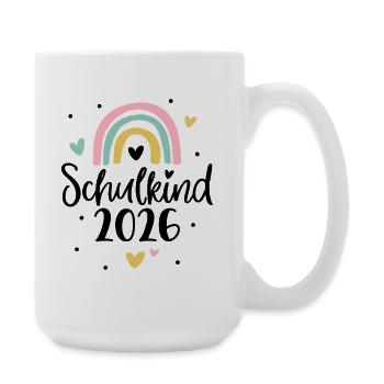 Inscription à l’école Rainbow Heart 2026 - Grande tasse 440 ml - blanc - Droite