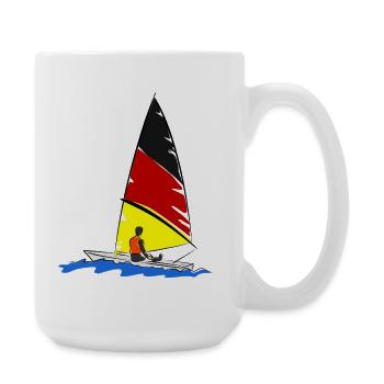 Segelboot - Große Tasse 440 ml - Weiß - Rechts